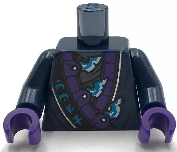 LEGO Nuovo Figure Mini Blu Scuro Torso Busto Toga Lupo Blu Lame ninjago Parte