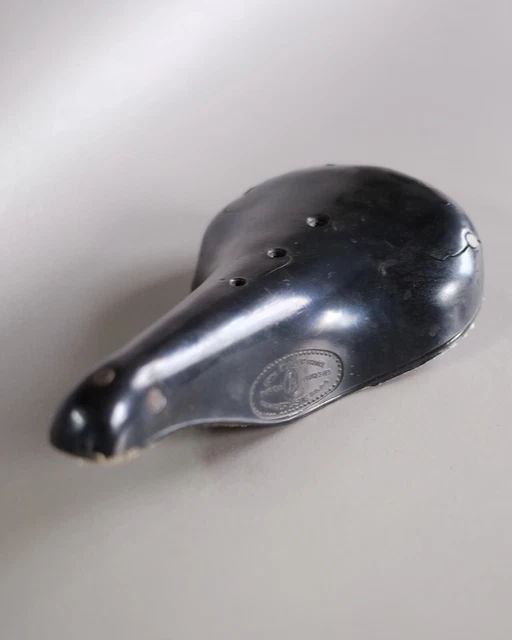 Selle De Vélo Cuir IDÉALE Diagonale - Vintage Vélo Route Ancien - Occasion