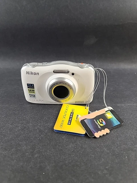 Nikon COOLPIX W100 13.2 MP Digital Camera - White, Please Read