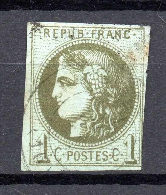 timbre France  oblitéré Bordeaux n°39 côte 175€   scans recto/verso