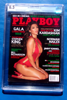 Playboy December 2007 CGC 6.5 Grade KIM KARDASHIAN Cover Issue FINE+ XMAS GIFT