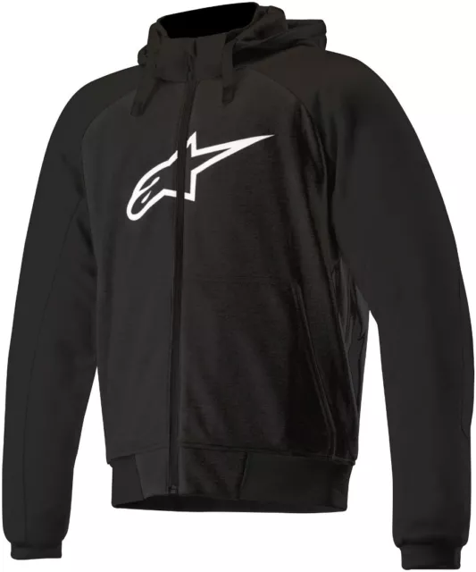 Motorrad Hoodie Alpinestars Chrome Sport Farbe: Schwarz Gr: L