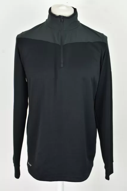 NIKE Black Sports Jumper size M Mens Dri-Fit Outdoors Outerwear Menswear