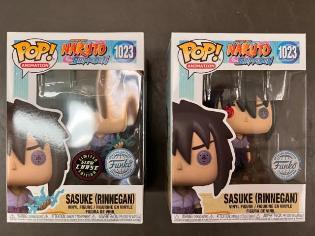 Funko Pop Animation Naruto Shippuden Sasuke (Rinnegan) Chase Bundle Special E