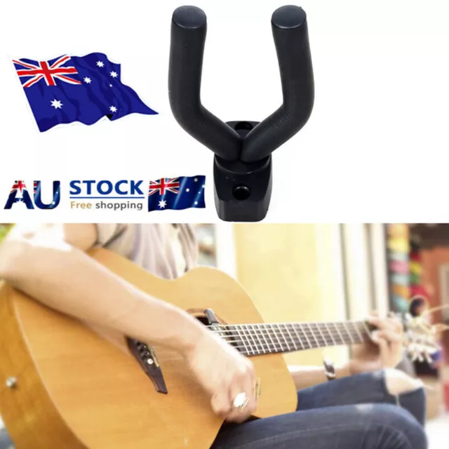 Guitar Hanger Wall Mount Stand Hook Bass Ukulele Bracket Wall Rack DS
