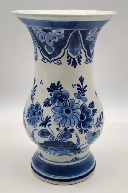 Vintage 1955 Royal Delft Blue Koninklijke De Porceleyne Fles Vase 5 3/4"