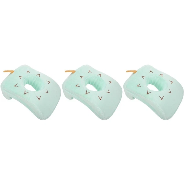 3 piezas almohada facial para dormir almohada boca abajo ampliamente utilizada almohada de dibujos animados con brazo