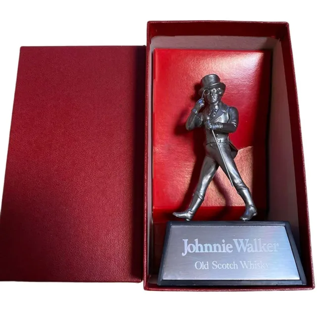 JOHNNIE WALKER Figure Old Scotch Whisky Novelty Statue Figure STILL GOING STRONG