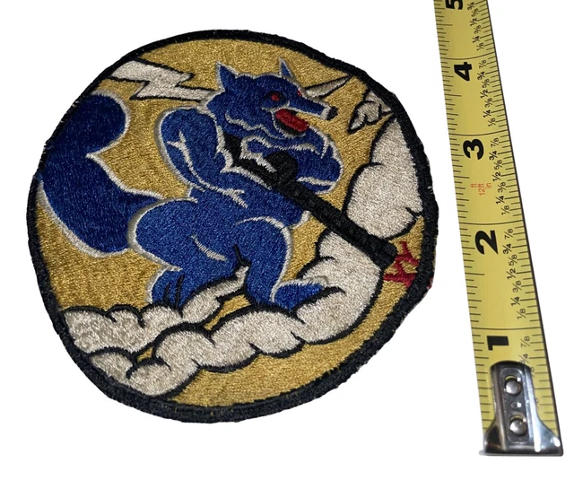 Korean War Blue Wild 18th Fighter Interceptor Squadron Japanese Air Base Patch