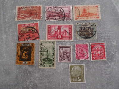 lot timbres anciens Allemand Saar,Saargebiet