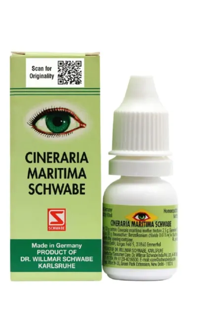 Schwabe CINERARIA MARITIMA Augentropfen ohne Alkohol 10 ml (1er Pack)