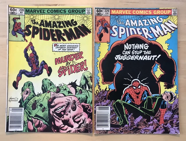 Amazing Spider-Man #228 & #229 - 1982 Marvel Bronze Age Comic Book Lot