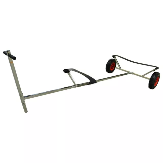 BRIS Stainless Steel Boat Launching Trailer Hand Dolly with 16” Wheels