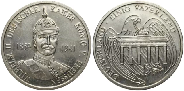 Medaille -  Deutscher Kaiser, König von Preussen Wilhelm II. 1859 - 1941