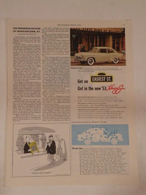 Magazine Ad* - 1953 - Henry J - Kaiser-Frazer - Corsair - (#2)