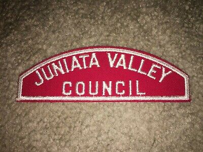 Boy Scout Juniata Valley Pennsylvania Red White RWS Council Strip PRE CSP Patch
