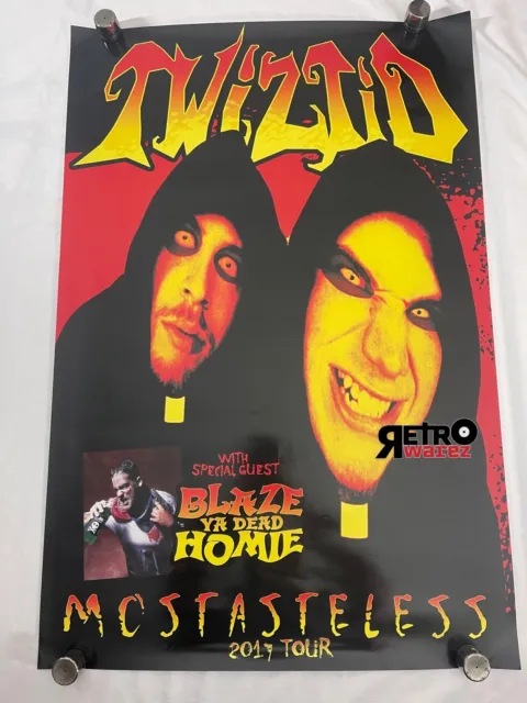 Twiztid - Mostastsless Tour 24x36” Poster insane clown posse blaze ya dead homie