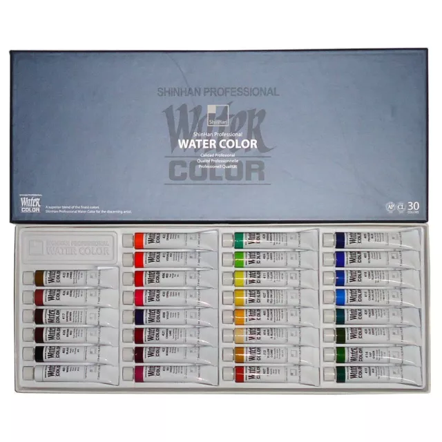 SHINHAN Professional Artist Grade Watercolor Paint Set 30 Colors