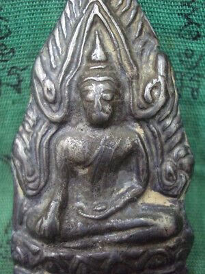 Phra Buddha Chinnarat Bronze Figure Talisman Lucky Holy Thai Buddhist Amulet 3