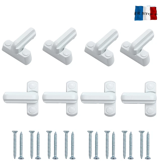 8pcs Serrure de Sécurité pour Bébé,Serrures à Porte,Poignée de  Fenêtre UPVC