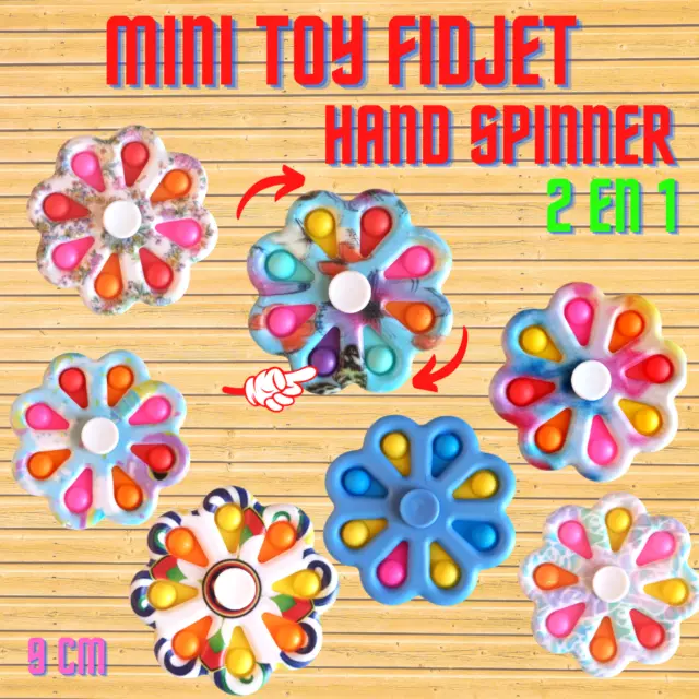 Hand Spinner Pop Push it Bubble Fidget Toys jeu anti-stress popit