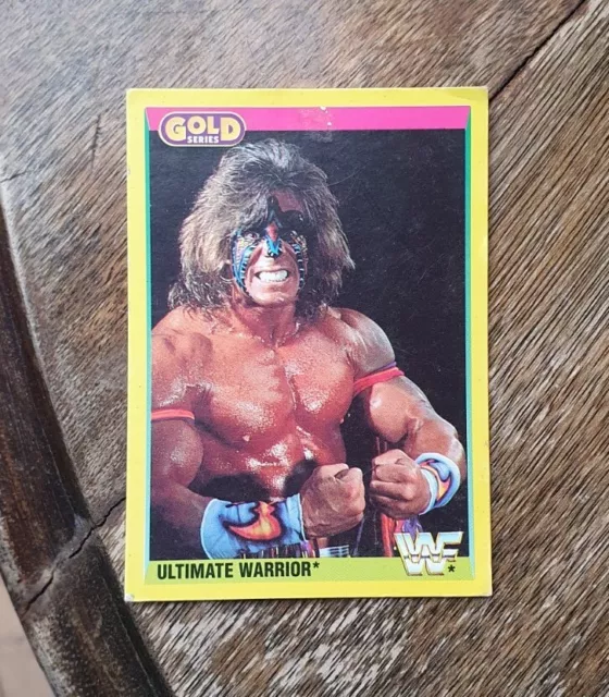 Very Rare WWF WWE GOLD SERIES ULTIMATE WARRIOR 94 WRESTLING CARD GC 1992