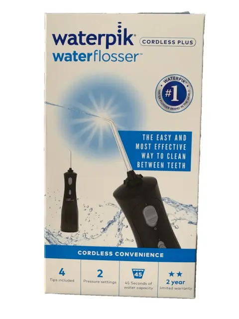 Waterpik WP-492  Cordless Plus Rechargeable Water Flosser - Black