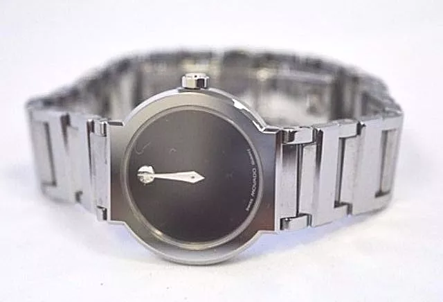 W330 Orologio Da Donna Movado Sapphire 89.C1.1841 Quadrante Nero Acciaio Inox Quarzo