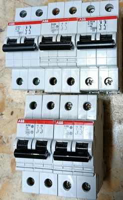 ABB 5 INTERRUTTORE AUTOMATICO ABB S 202 L  S242 S202 M S 252 4500 6000 10000 