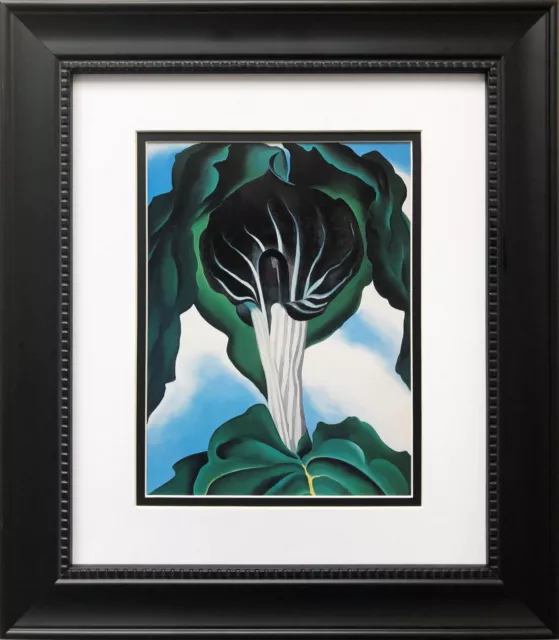 Georgia O'Keeffe "Jack-in-the-Pulpit No.3"  American Art Print Custom Framed New