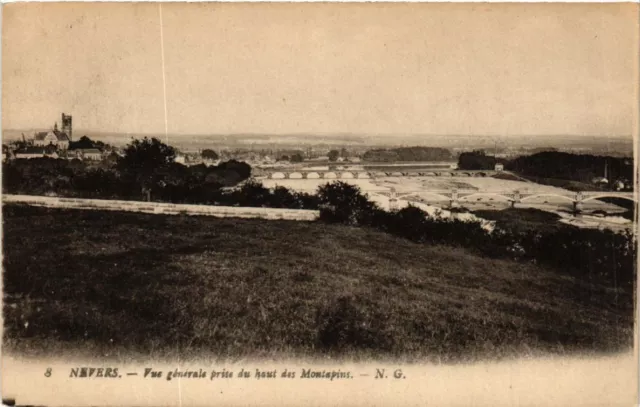 CPA NEVERS - General view taken from the top of the Montapins (456991)