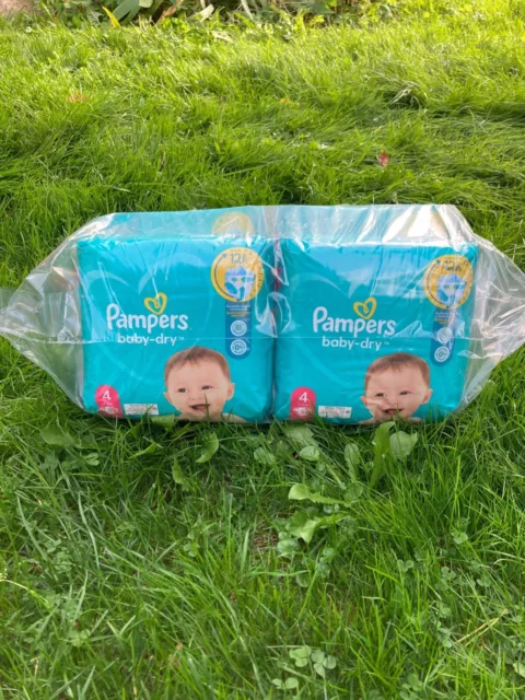 Couche pampers baby dry taille 4 (9-14kg) 100 couches