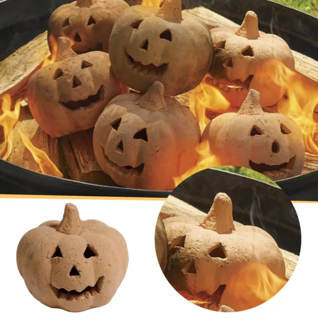 Pozzi del fuoco in gres zucche, zucca imitata ignifuga pozzo Halloween - decorazione