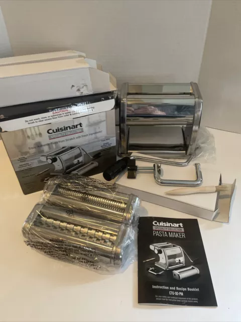 Cuisinart Specialty Collection 5-Piece Pasta Machine CTG-00-PM New Open Box Cuisinart Specialty Collection 5-Piece Pasta Machine CTG-00-PM New Open Box