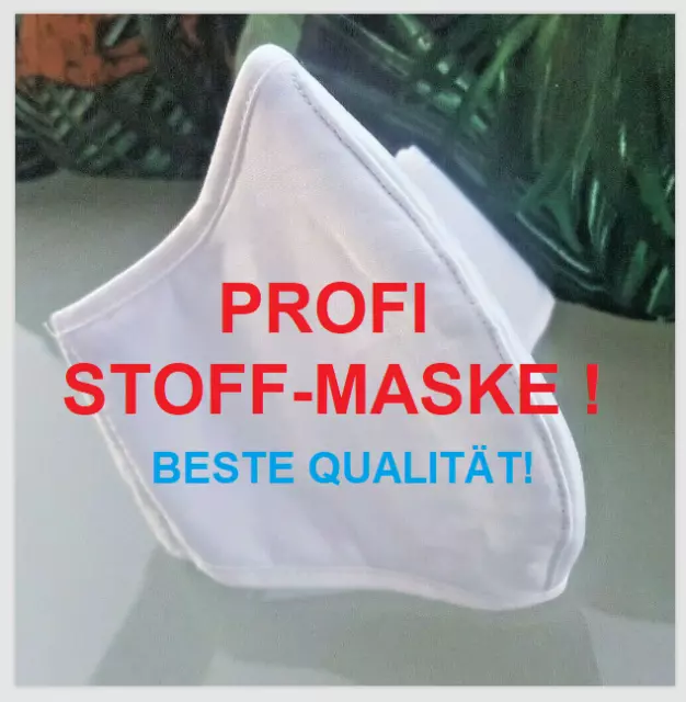 2x Stoff-Maske 3- fach Mundschutz Mund Nasen Schutz Maske Behelfsmaske wie FFP2