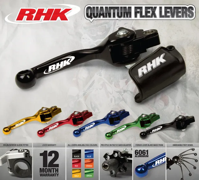 Green RHK Flex Brake Lever Fit Kawasaki KX450F 2013 2014 2015 2016 2017 2018 2