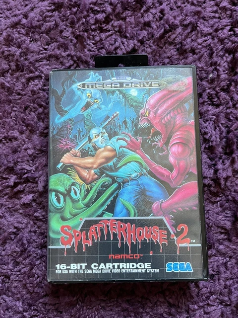 🎮 SEGA MEGA DRIVE - SPLATTERHOUSE 2 - Complete With Box And Manual (PAL) UK