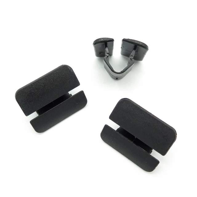 VVO Fasteners - 10 Clips Noirs En Plastique Pour Isolation Capot - Compatibles Volkswagen Transporter (réf. 701863841) - 8