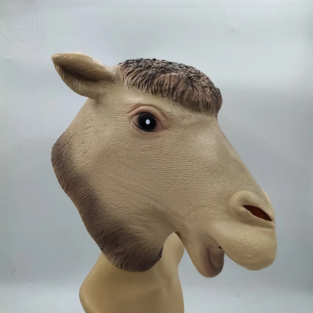 Cute Animal Camel Mask Head Cover Cartoon Latex Dress up Masked Ball Party Band
