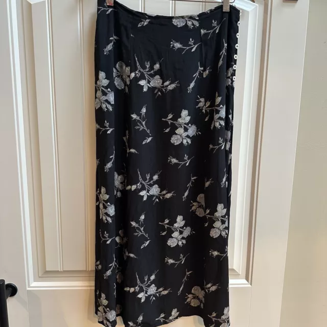 LAURA ASHLEY Floral Long Skirt Cottagecore Prairie Core  Vintage 80’s 90’s  Sz10