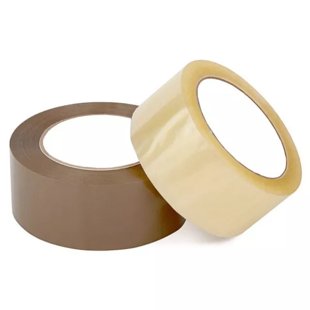 Parcel Packaging Tape Low Noise Clear & Brown Cartoon Sealing Tape 48mm x 66m