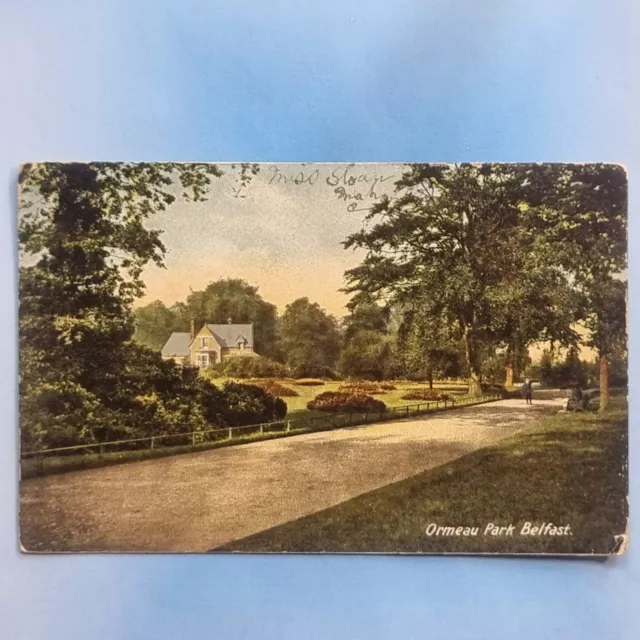 Belfast Postcard 1906 Ormeau Public Park Gardens Ireland