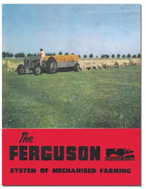 Ferguson System of Mechanised Farming Tractor Brochure 1950s