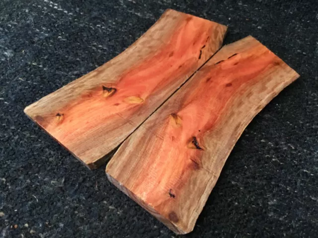 Jarrah timber slices. Live edge. Knife scales. Wood crafting. Mini slabs