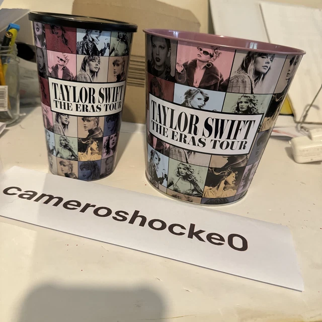 TAYLOR SWIFT THE Eras Tour Popcorn Bucket And Cup Set Combo Merchandise