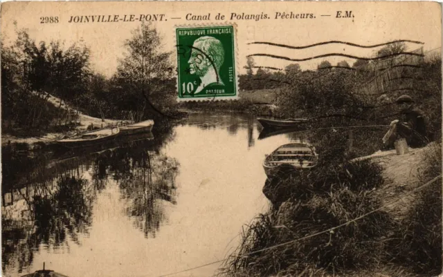 CPA JOINVILLE-le-PONT - Canal de Polangis. Pecheurs (659462)