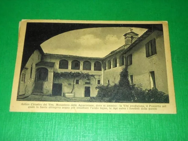 Cartolina Antico Chiostro del Monastero delle Agostiniane ( Cascia ) 1949.