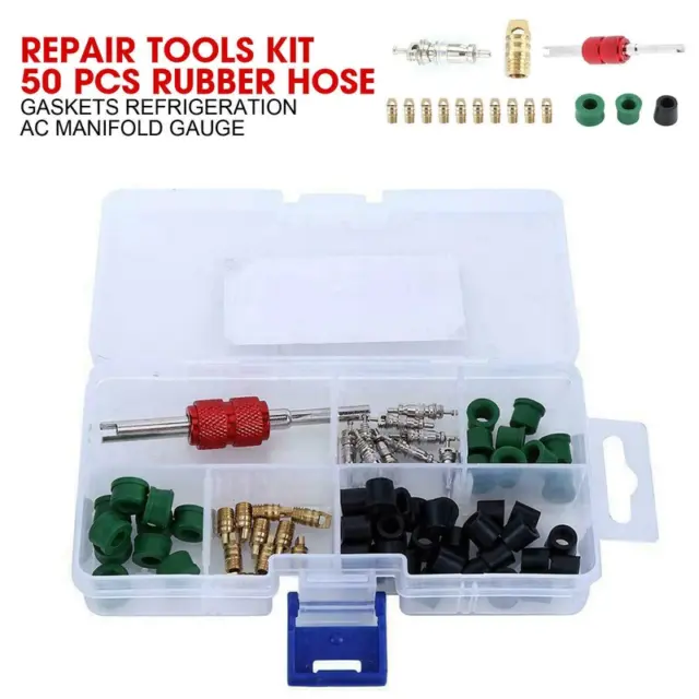 Repair Tools Kit 71 Pcs Rubber Hose Gaskets Refrigeration AC Manifold Gauge NEW