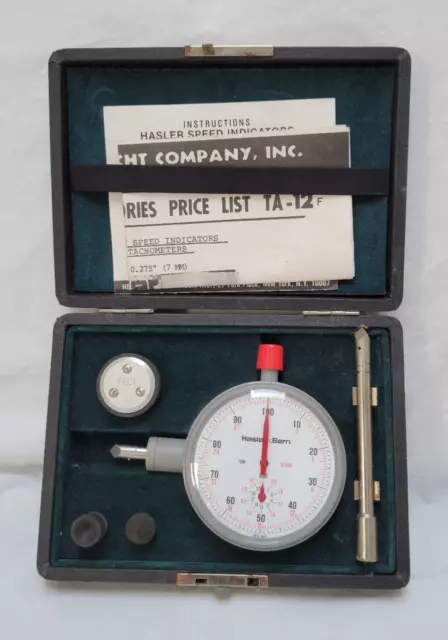 Herman H Sticht Company Jaquets Indicator Speed Indicator & Accessories Box  Inst