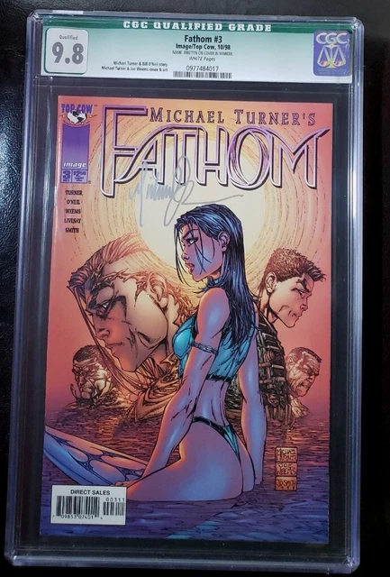 Fathom #3 CGC SS 9.8 SIGNED BY MICHAEL TURNER 1ST SERIES RARE 🔥